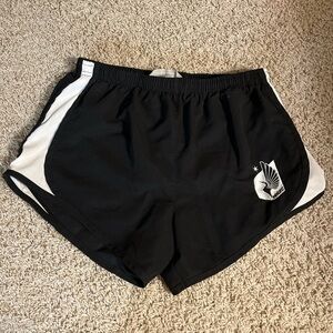 Boxercraft Black and White Women's Athletic Shorts MNFCU Minnesota Loons soccer